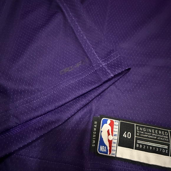 Nike NBA Jordan JAZZ BASKETBALL Purple Jersey City Edition Size S NWT - Picture 7 of 10